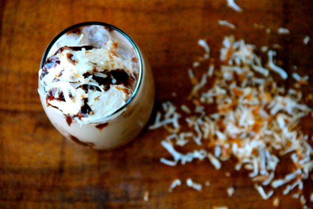 Iced Coconut Caramel Mocha - Homemade Home