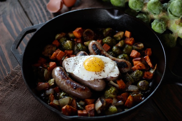 brussels sprouts and sausage