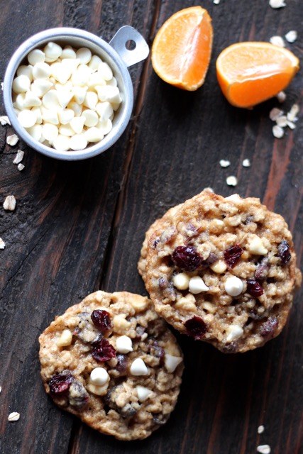 Cranberry Oatmeal Cookies with Orange