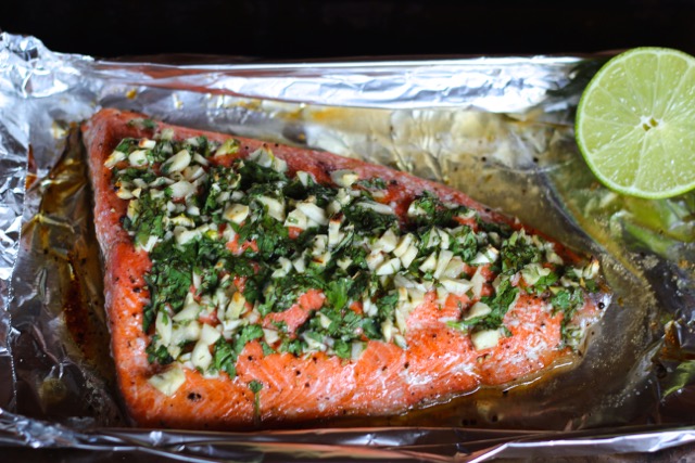 baked salmon in foil