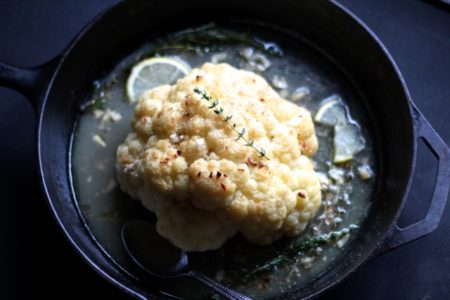 roasted cauliflower thyme butter