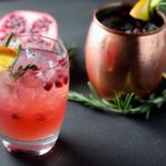 Moscow Mule with Pomegranate & Orange