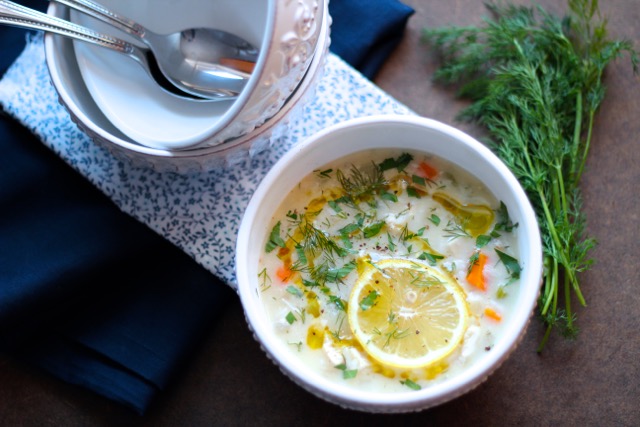 Lemony Chicken & Rice Soup