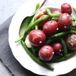 Baby Red Potatoes with Garlic Butter & Green Beans
