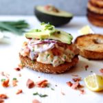 Egg Salad Bagel Sandwiches with Smoked Salmon