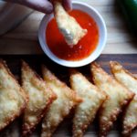 Spicy Halibut & Cream Cheese Wontons