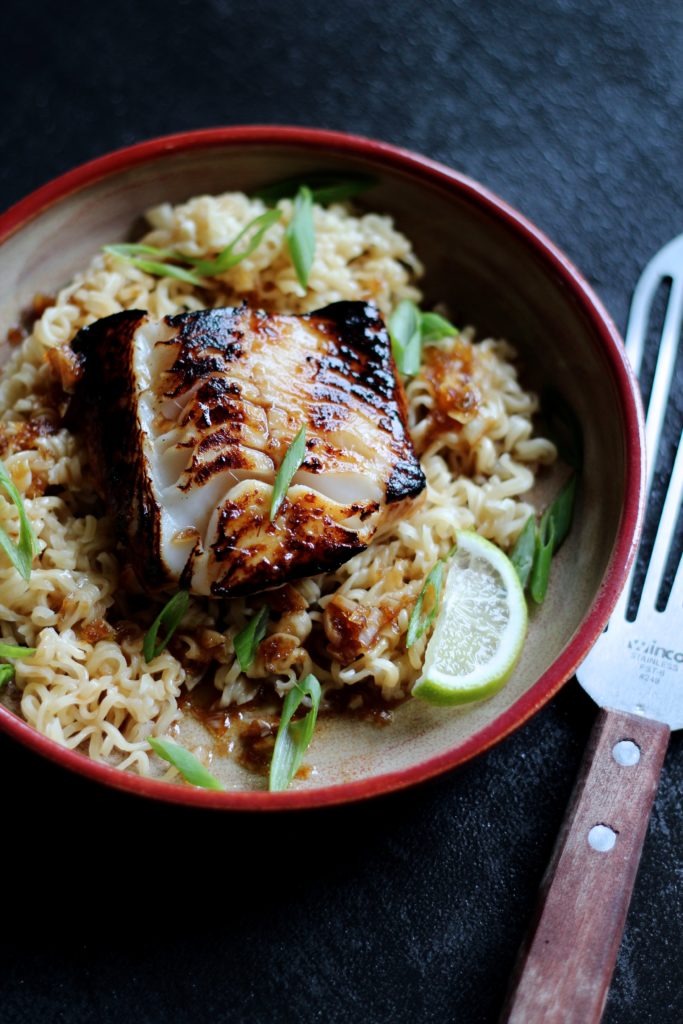 Sablefish with Ginger Soy Glaze