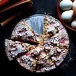 Almond Rhubarb Coffee Cake