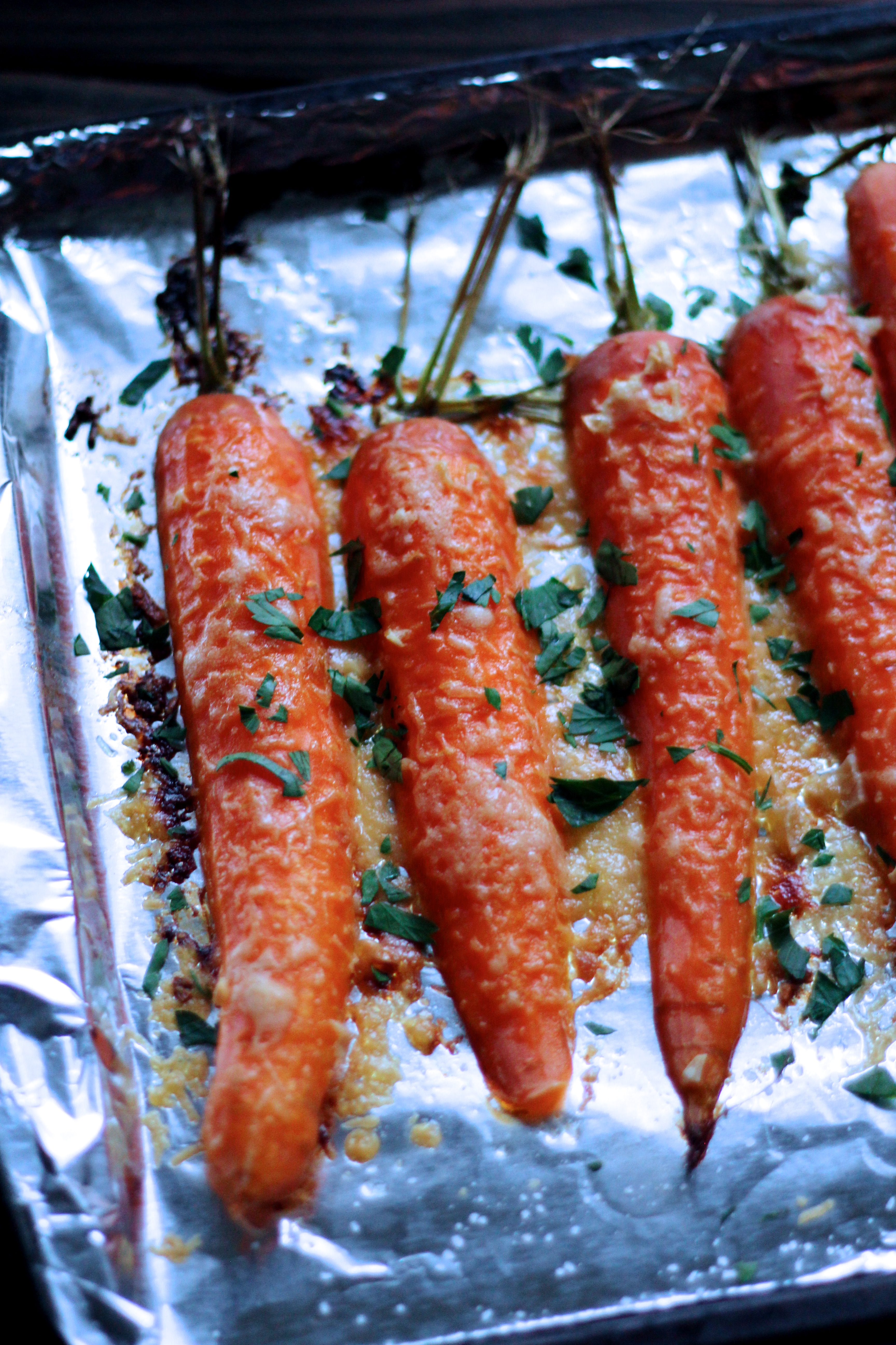 Parmesan Roasted Carrots