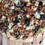 Balsamic Mushroom & Goat Cheese Pizza with Spinach